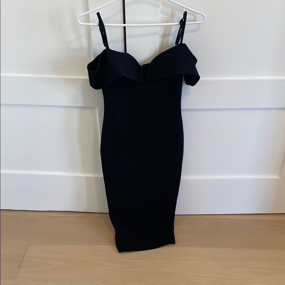 Elegant Black Off-Shoulder Dress